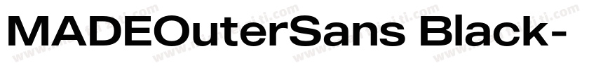 MADEOuterSans Black字体转换
